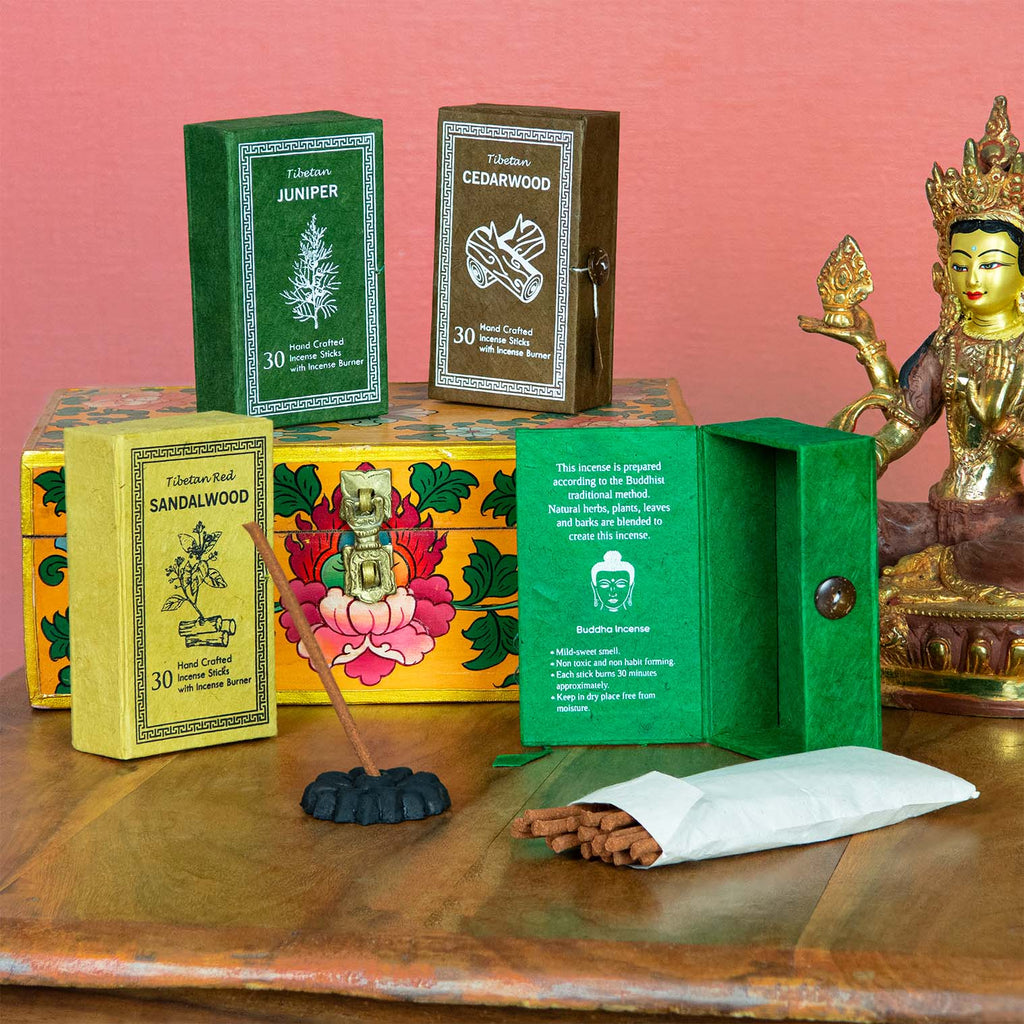 Tibetan Buddha Incense Set - Juniper-Tibetan Incense-Siesta Crafts