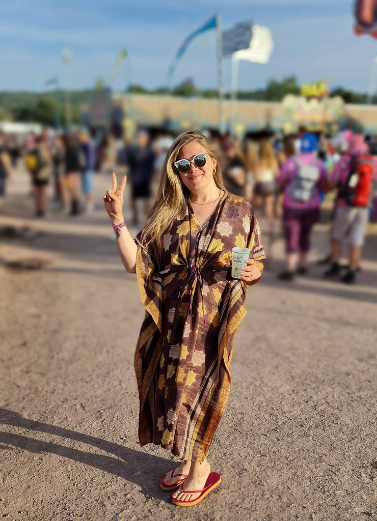 Recycled Sari Kaftan-Tops-Siesta Crafts