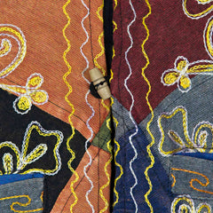 Aari Embroidered Waistcoat-Coats, Jackets & Ponchos-Siesta Crafts