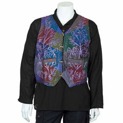 Aari Embroidered Waistcoat-Coats, Jackets & Ponchos-Siesta Crafts