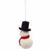 Snowman with Hat Felt Christmas Decoration-Home Décor-Siesta Crafts