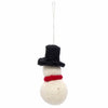 Snowman with Hat Felt Christmas Decoration-Home Décor-Siesta Crafts