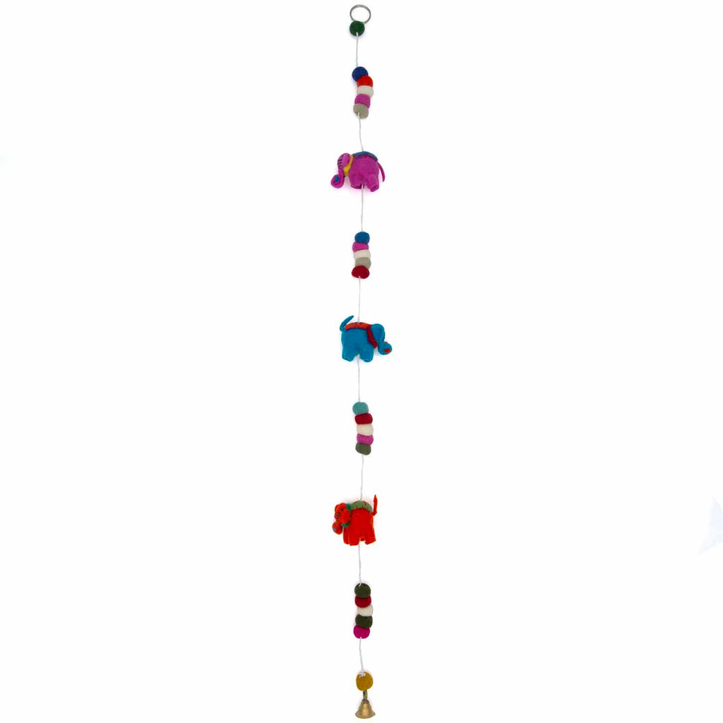 String of Felt Elephants-Home Décor-Siesta Crafts
