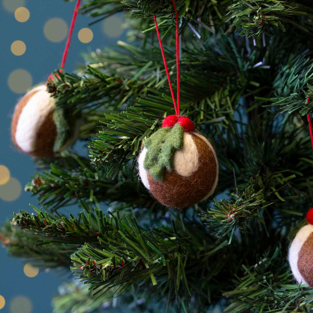 Pudding Felt Christmas Decoration-Home Décor-Siesta Crafts