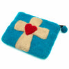 Cross Felt Purse-Bags & Purses-Siesta Crafts
