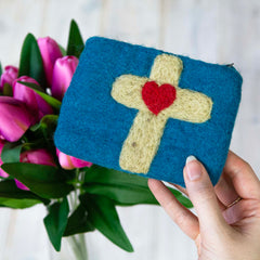 Cross Felt Purse-Bags & Purses-Siesta Crafts