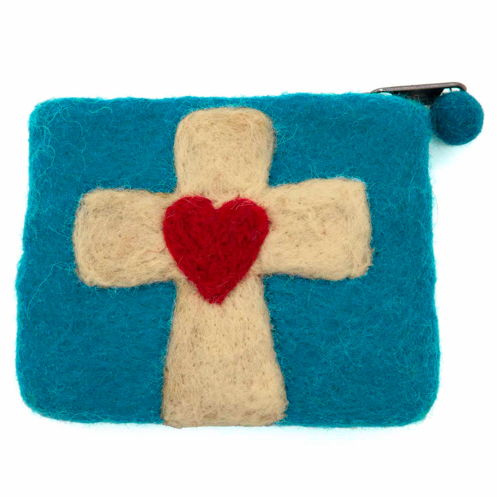Cross Felt Purse-Bags & Purses-Siesta Crafts