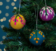 Tree Bauble Felt Hanging Decoration-Home Décor-Siesta Crafts