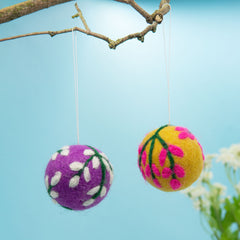 Tree Bauble Felt Hanging Decoration-Home Décor-Siesta Crafts