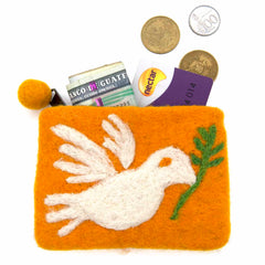 Dove Felt Purse-Bags & Purses-Siesta Crafts