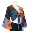 Stripy Patch Wrap Top-Tops-Siesta Crafts