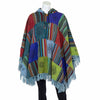 Patch Fringed Poncho Cape-Coats, Jackets & Ponchos-Siesta Crafts