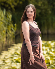 Aari Embroidered Tank Top-Tops-Siesta Crafts