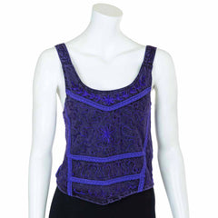 Aari Embroidered Tank Top-Tops-Siesta Crafts