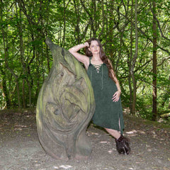Stonewash Lace Up Diagonal Dress-Dresses-Siesta Crafts