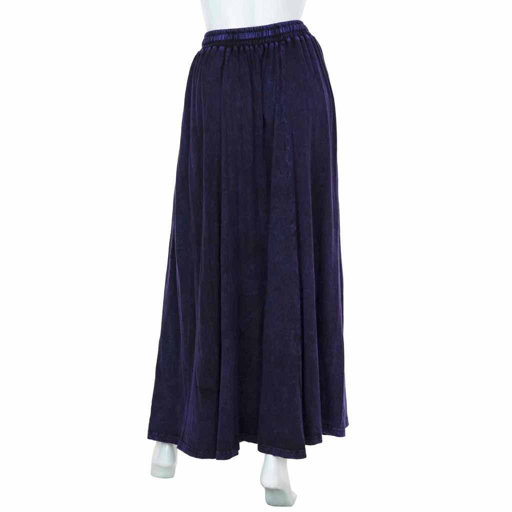 Stonewash Ruffle Maxi Skirt-Skirts-Siesta Crafts