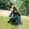 Stonewash Ruffle Maxi Skirt-Skirts-Siesta Crafts