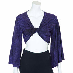 Stonewash Wrap Top-Tops-Siesta Crafts