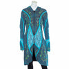Aari Lace Embroidered Coat with Pixie Hood-Coats, Jackets & Ponchos-Siesta Crafts