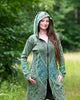 Aari Lace Embroidered Coat with Pixie Hood-Coats, Jackets & Ponchos-Siesta Crafts