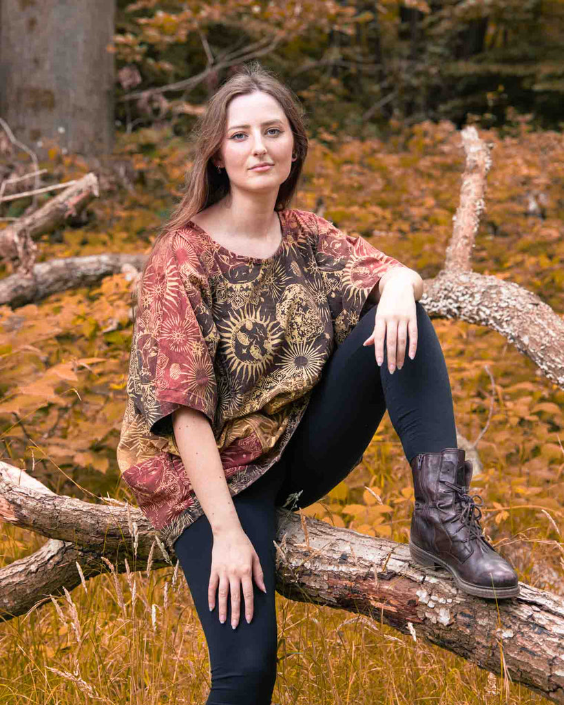 Sun and Moon Artist Smock Top-Tops-Siesta Crafts