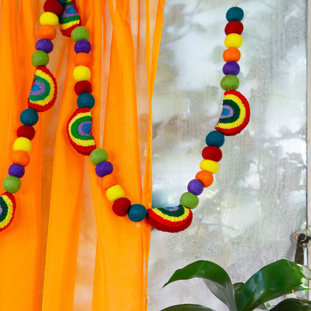 String of Felt Rainbows-Home Décor-Siesta Crafts