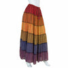 Rainbow Stripy Cotton Maxi Skirt-Skirts-Siesta Crafts