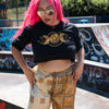 Triple Goddess Pentacle Crop T-Shirt-T-Shirts-Siesta Crafts