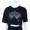 Henna Moth Crop T-Shirt-T-Shirts-Siesta Crafts