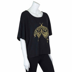 Henna Moth Slouch Top-T-Shirts-Siesta Crafts