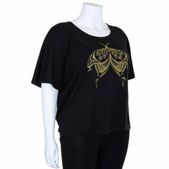 Henna Moth Slouch Top-T-Shirts-Siesta Crafts