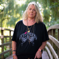 Henna Moth Slouch Top