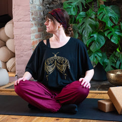 Henna Moth Slouch Top-T-Shirts-Siesta Crafts