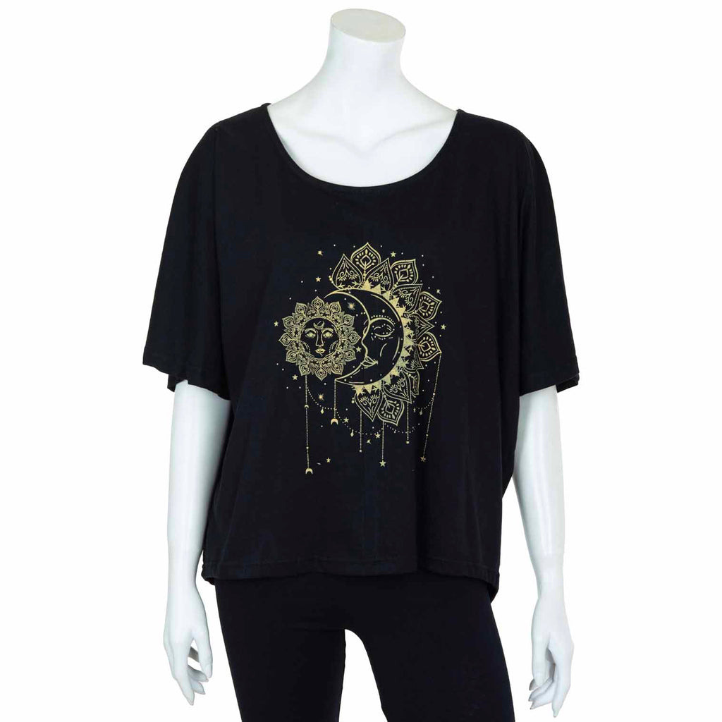 Eclipse Slouch Top-T-Shirts-Siesta Crafts