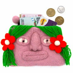 Face Felt Purse-Bags & Purses-Siesta Crafts