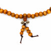 Wooden Mallah Beads on Elastic with Dorje-Buddhism-Siesta Crafts