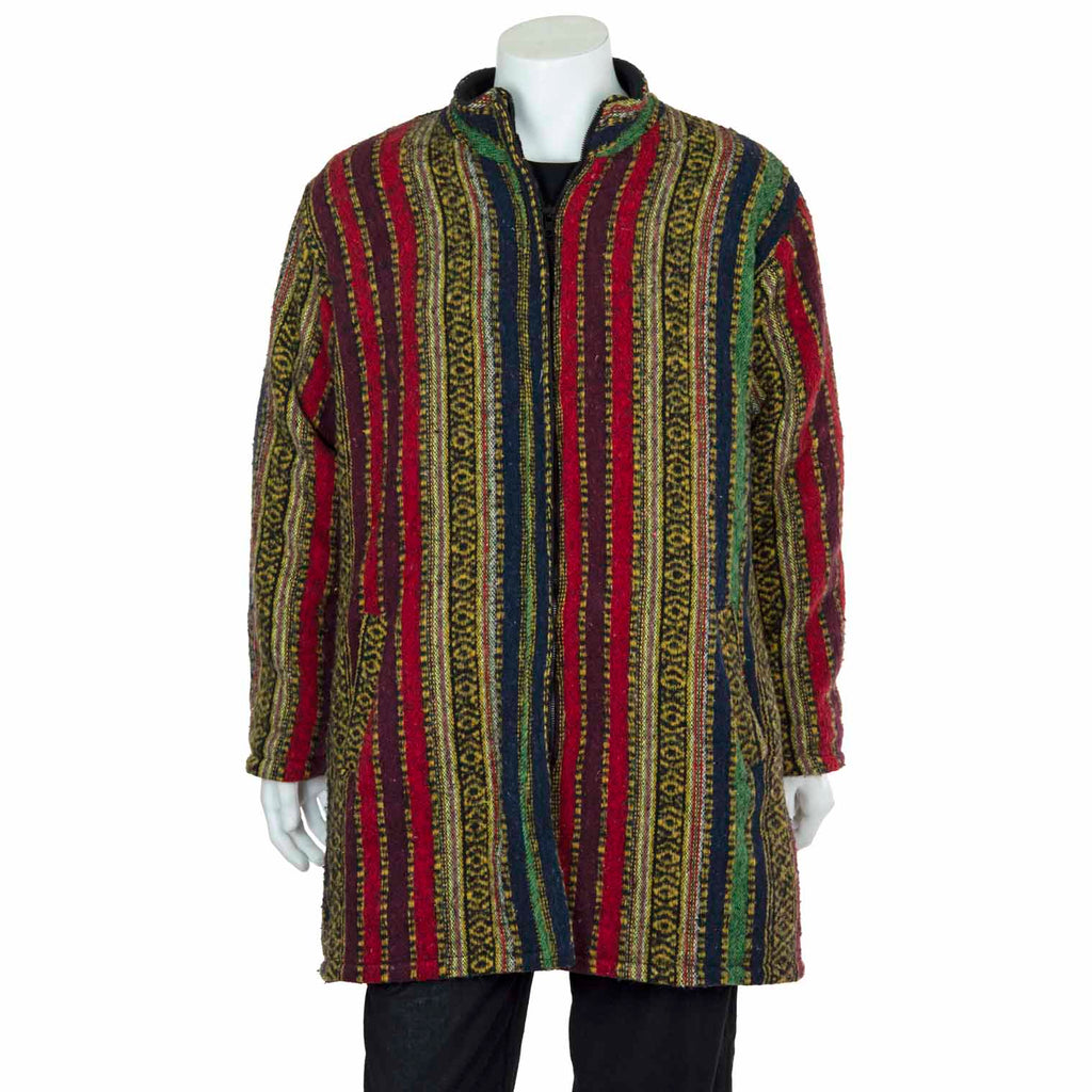 Brushed Gheri Fleece Lined Coat-Coats, Jackets & Ponchos-Siesta Crafts