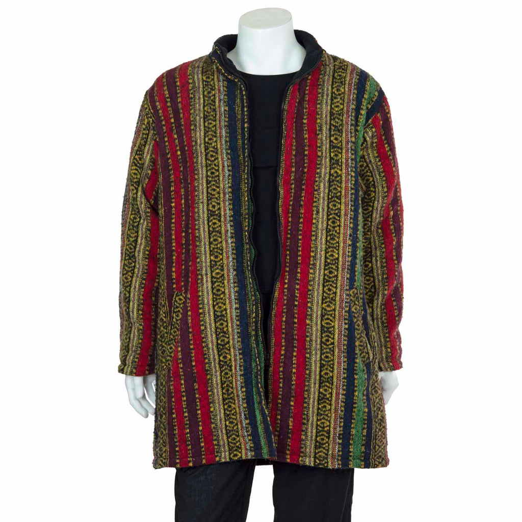 Brushed Gheri Fleece Lined Coat-Coats, Jackets & Ponchos-Siesta Crafts
