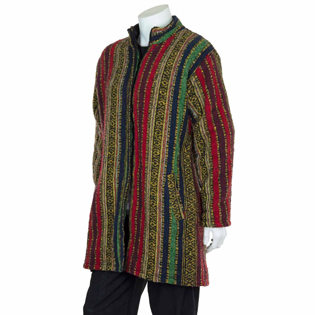 Brushed Gheri Fleece Lined Coat-Coats, Jackets & Ponchos-Siesta Crafts