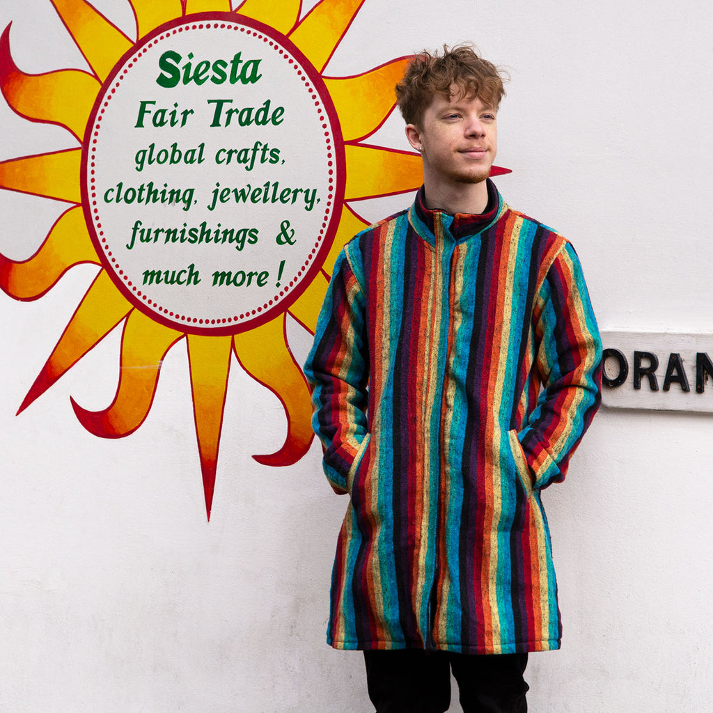 Brushed Gheri Fleece Lined Coat-Coats, Jackets & Ponchos-Siesta Crafts