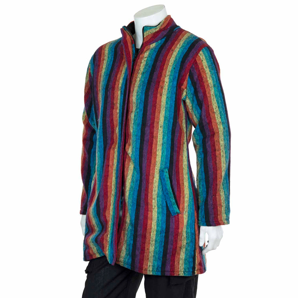 Brushed Gheri Fleece Lined Coat-Coats, Jackets & Ponchos-Siesta Crafts