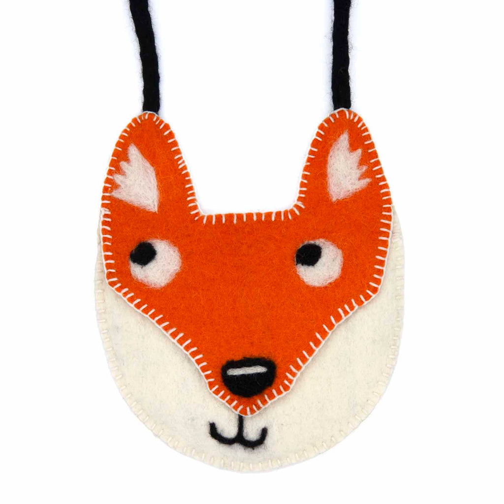 Fox Face Felt Bag-Bags & Purses-Siesta Crafts