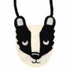Badger Face Felt Bag-Bags & Purses-Siesta Crafts
