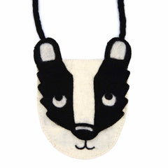 Badger Face Felt Bag-Bags & Purses-Siesta Crafts