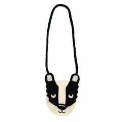 Badger Face Felt Bag-Bags & Purses-Siesta Crafts