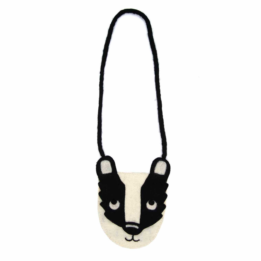 Badger Face Felt Bag-Bags & Purses-Siesta Crafts