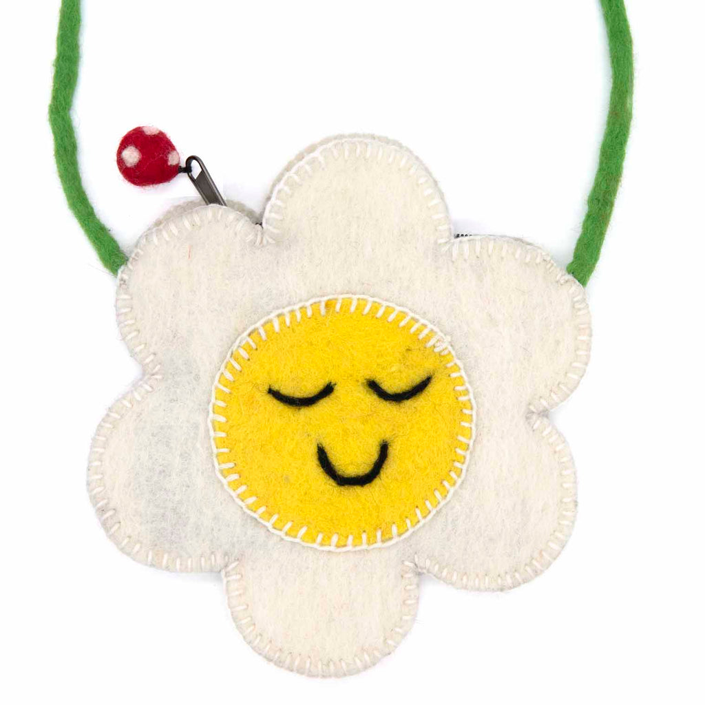 Daisy Felt Bag-Bags & Purses-Siesta Crafts