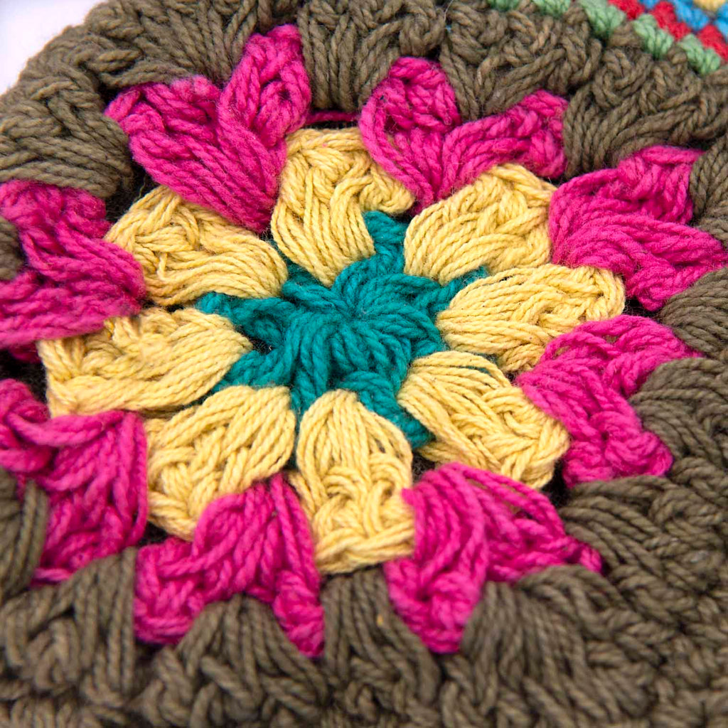 Crochet Granny Square Purse-Bags & Purses-Siesta Crafts