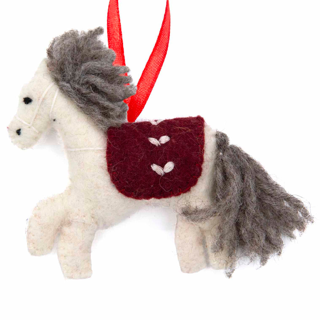 Horse Christmas Felt Hanging-Home Décor-Siesta Crafts