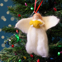 Fuzzy Fairy Godmother Felt Hanging-Home Décor-Siesta Crafts